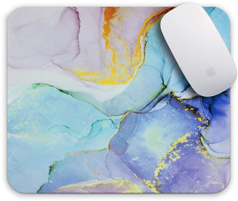 Oriday Gaming Mouse Pad Custom for Home and Office, Modern Blue Design for Women Non-Slip Rubber Thick Mouse Pad for Computers Desktops, PC, Laptop(Purple Ocean) - Image 1